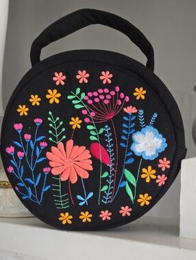 Handmade embroidered purse